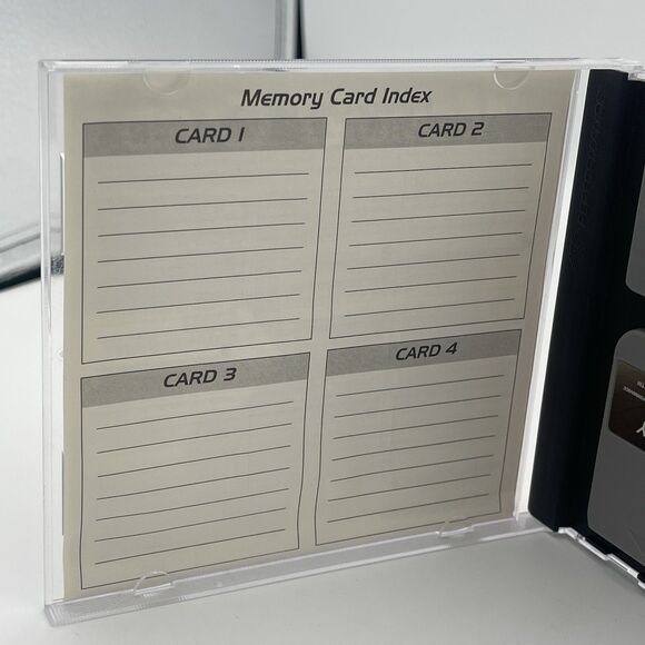 Performance Sony PlayStation 1 PS1 Memory Card Case Holder + 3 Memory Cards - Picture 6 of 7